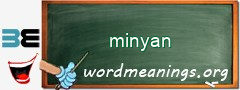 WordMeaning blackboard for minyan